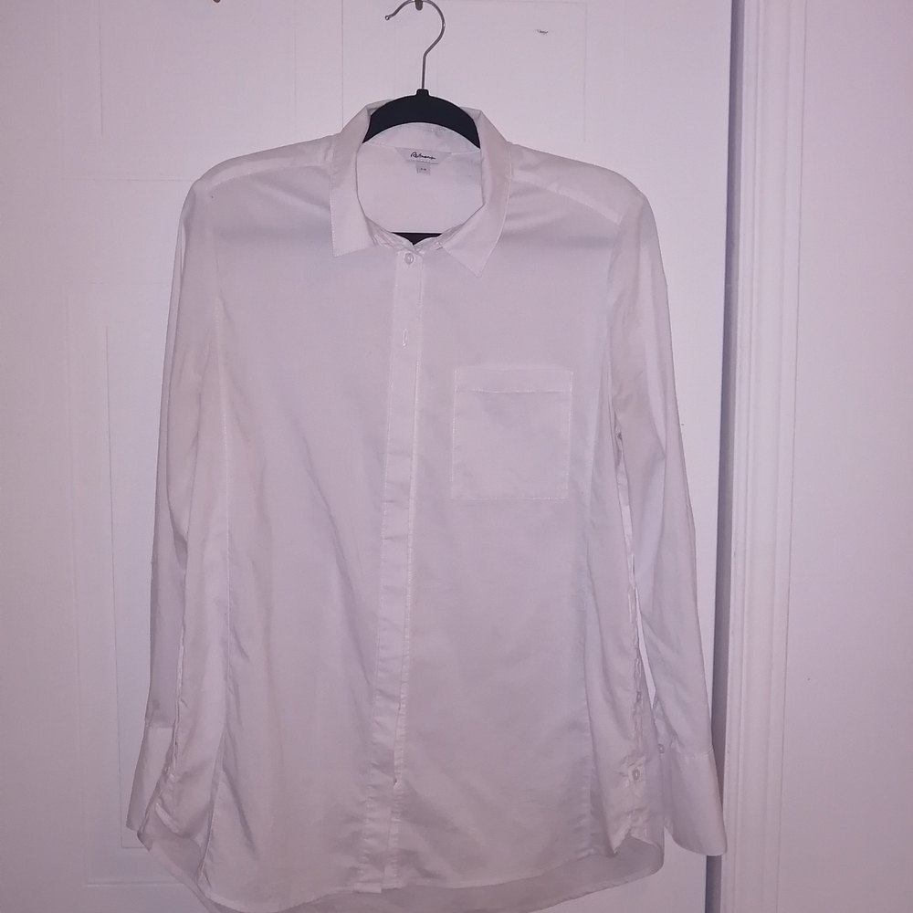 Reitmans White Casual Button Down Shirt